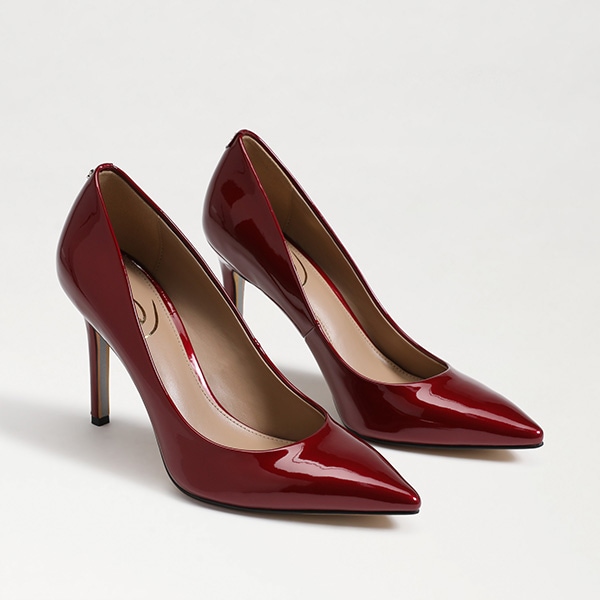 Magasinez Hazel en cuir verni rouge houx