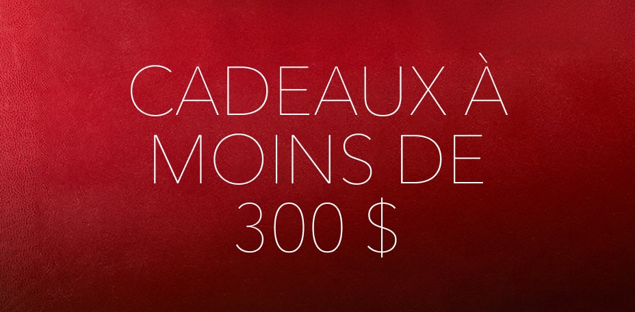 Cadeaux à moins de 300 $