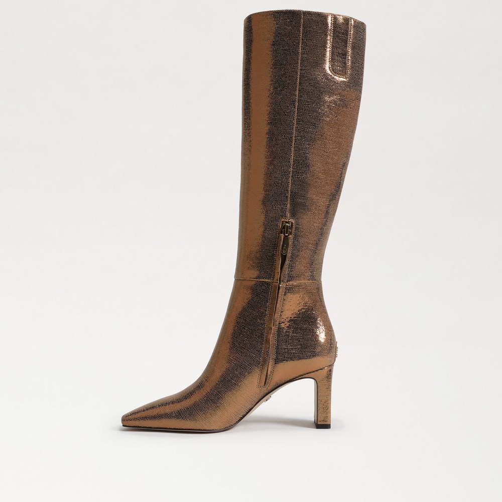 Sylvia Wide Calf Knee High Boot - Left