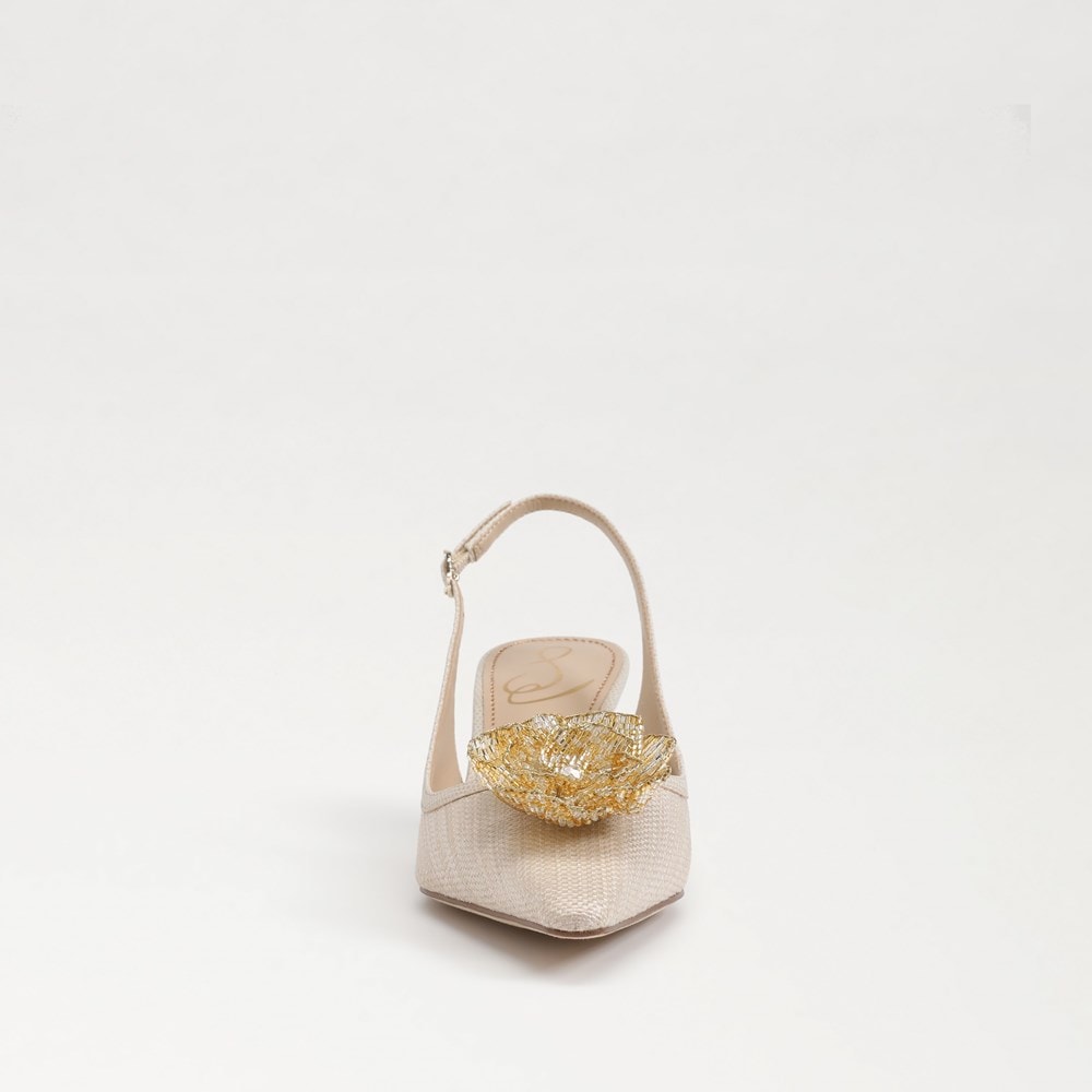 Escarpin-sandale floral Bianka - Front
