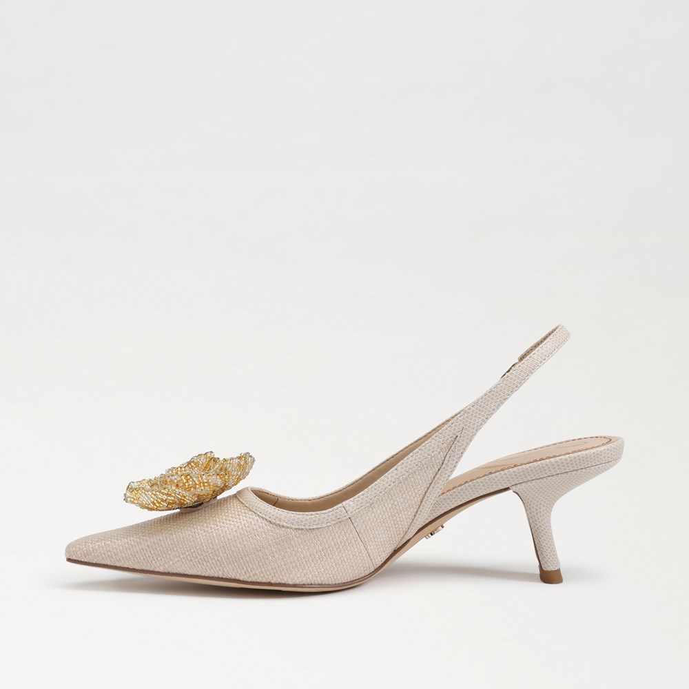 Escarpin-sandale floral Bianka - Left