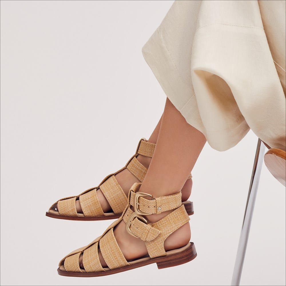 Sam Edelman Womens Dawn Leather Buckle Casual Ankle Strap Sandal Size 10 Amazon.com | Sam Edelman Dawn Fisherman Sandal Black Leather  main image 4