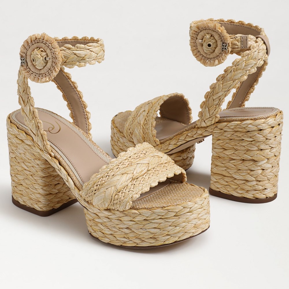 Sam Edelman Iliana Ankle Strap Wedge Sandal Womens Heels