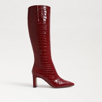 High leg leather boots online