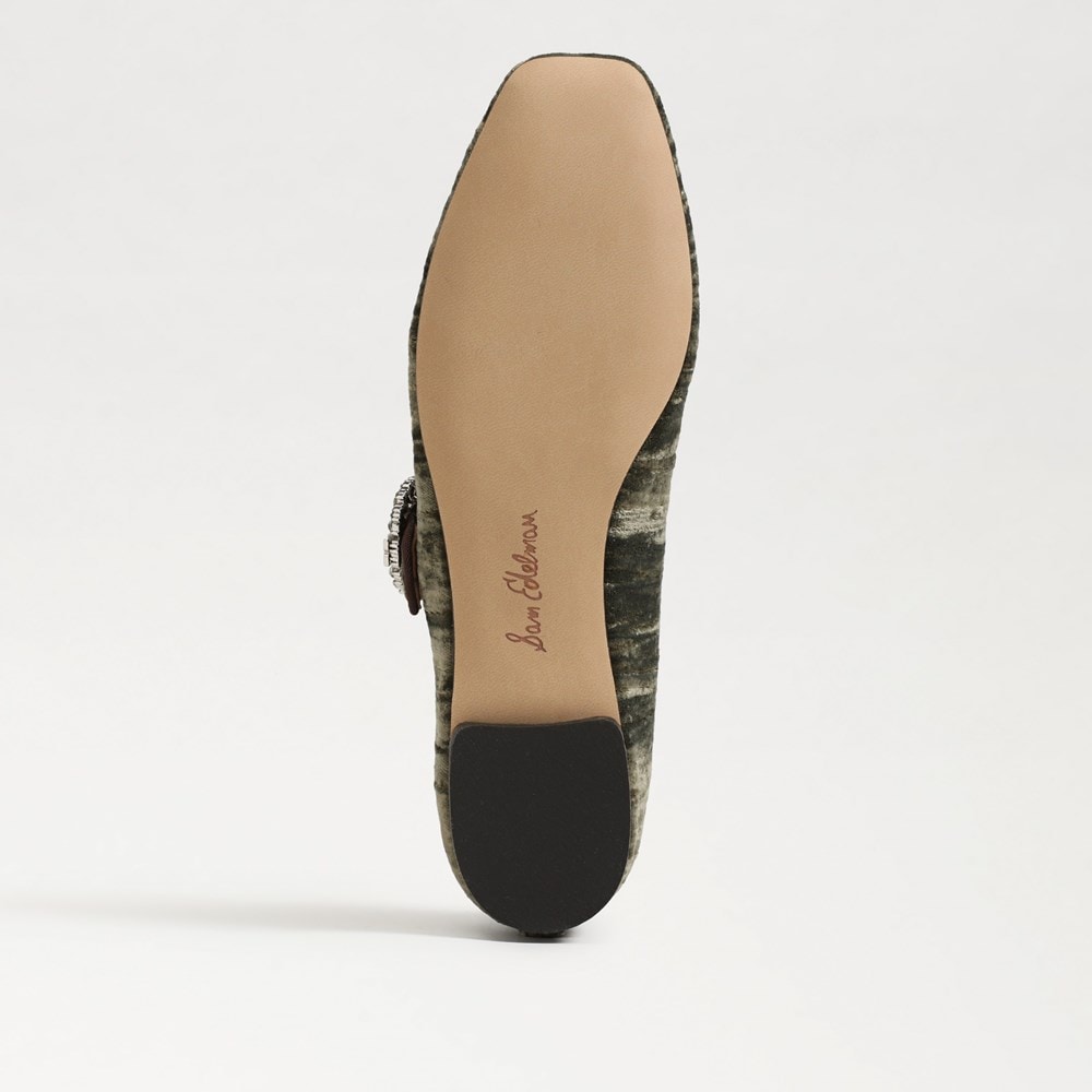(取寄) サムエデルマン レディース ミカエラ グロウ Sam Edelman women Michaela Glow Winter Moss Crystal Sam Edelman Michaela Glow Mary Jane Flat | Womens Flats and Loafers