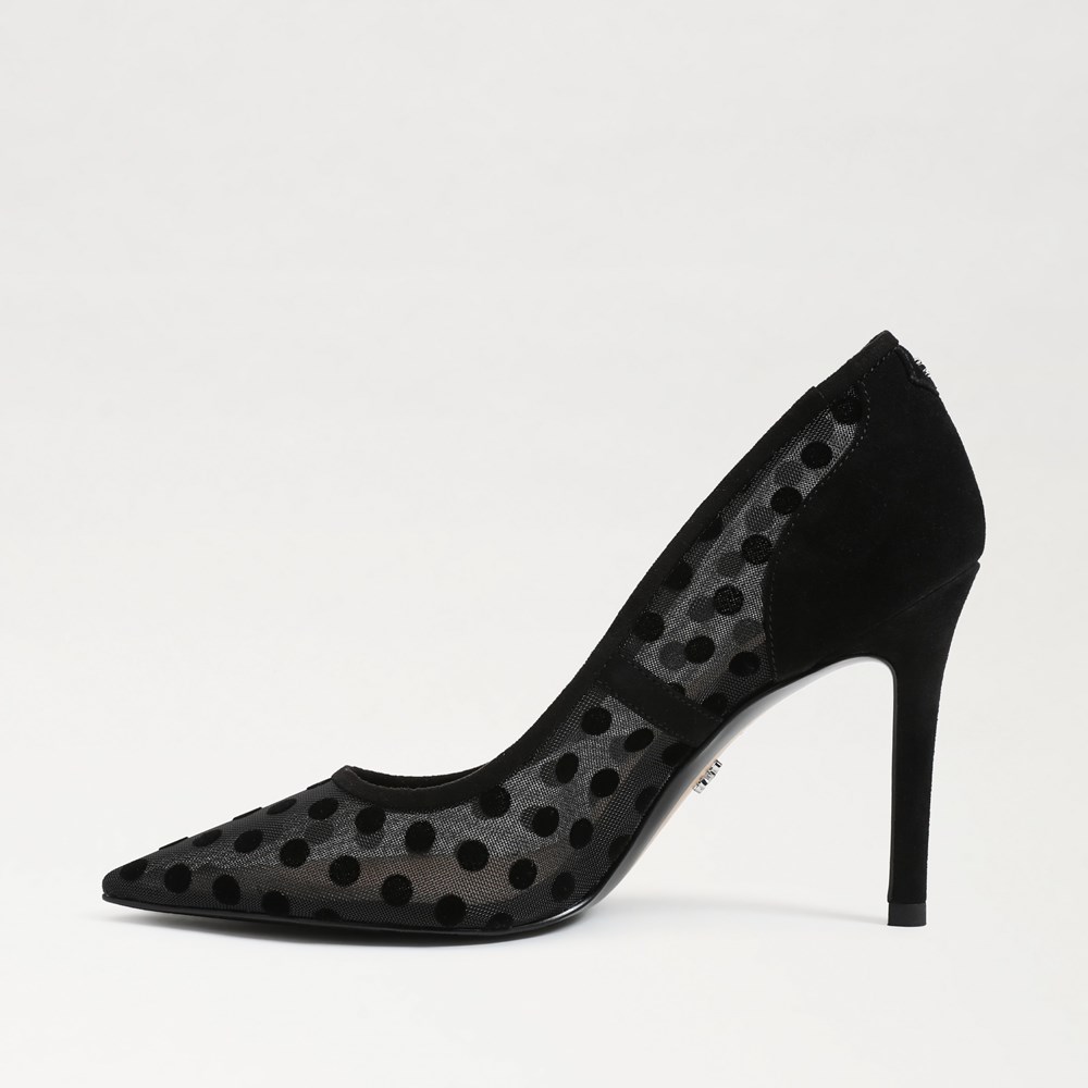 Sam Edelman Hazel Polka Dot Mesh Pointed Toe Pump | Womens Heels Sam Edelman Hazel Polka Dot Mesh Pointed Toe Pump | Womens Heels