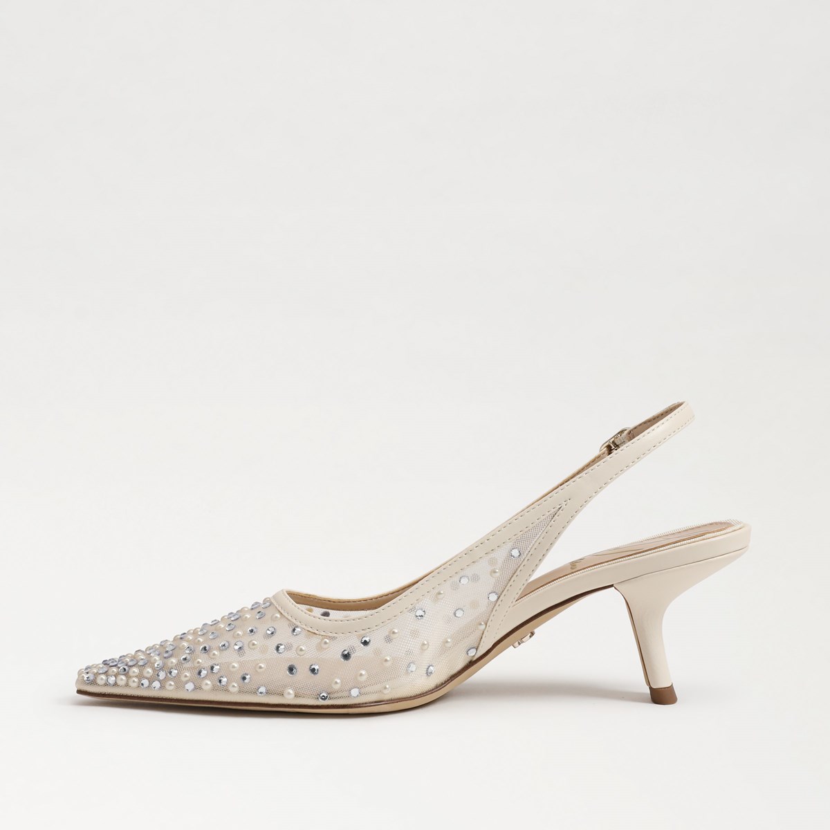 日本未入荷◆Dway Satin Cotton with Logo Embroidery Sandale SAM EDELMAN Bianka Floral Slingback Pump Women's Size US 6.5