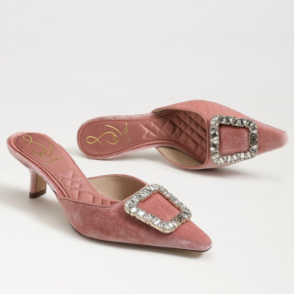 Brit Glow Kitten Heel Mule - Detail