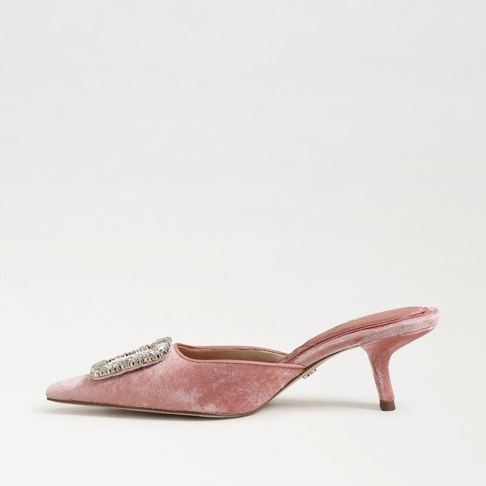 Brit Glow Kitten Heel Mule - Left