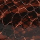 Brown Python Embossed Leather