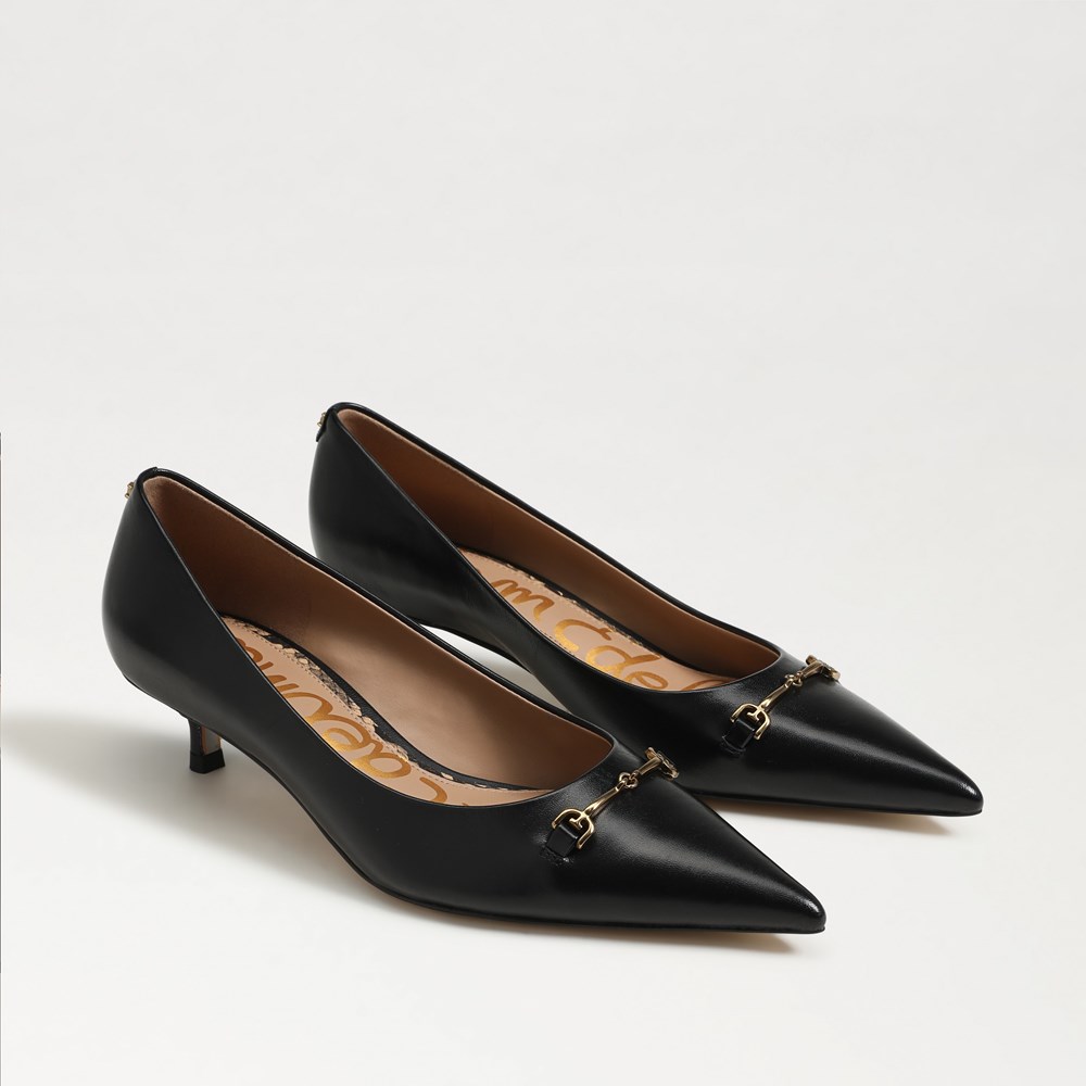 靴 TRIANGLE BASIC PUMPS Sam Edelman Kaya Pointed Toe Kitten Heel | Womens Heels