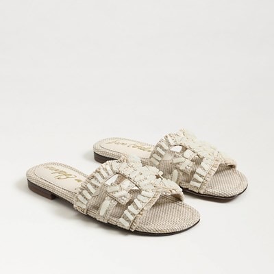 【Sam Edelman】◆Reid Buckle Slide Footbed Sandal◆LINEN◆ Sam Edelman Reid Buckle Slide Footbed Sandal | Women's Sandals