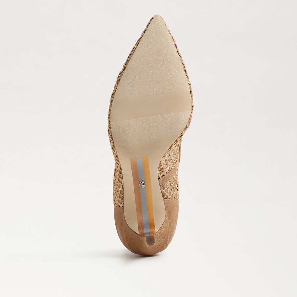 Hazel Polka Dot Mesh Pointed Toe Pump - Bottom
