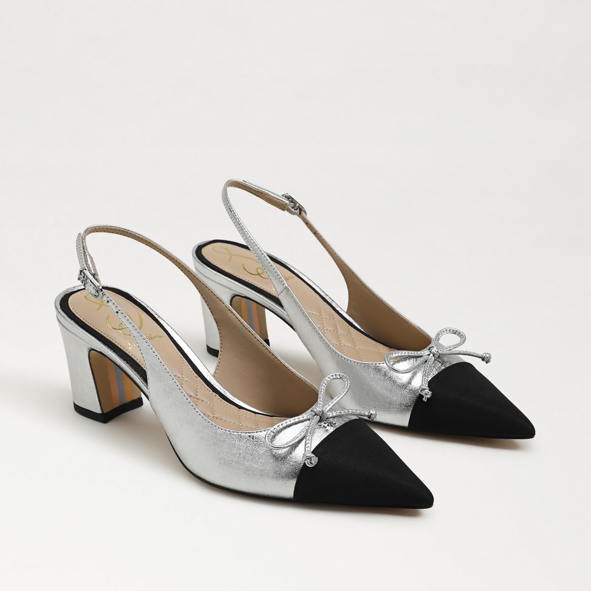 Sam Edelman Kit Black Patent Leather Block Heel Sandals
