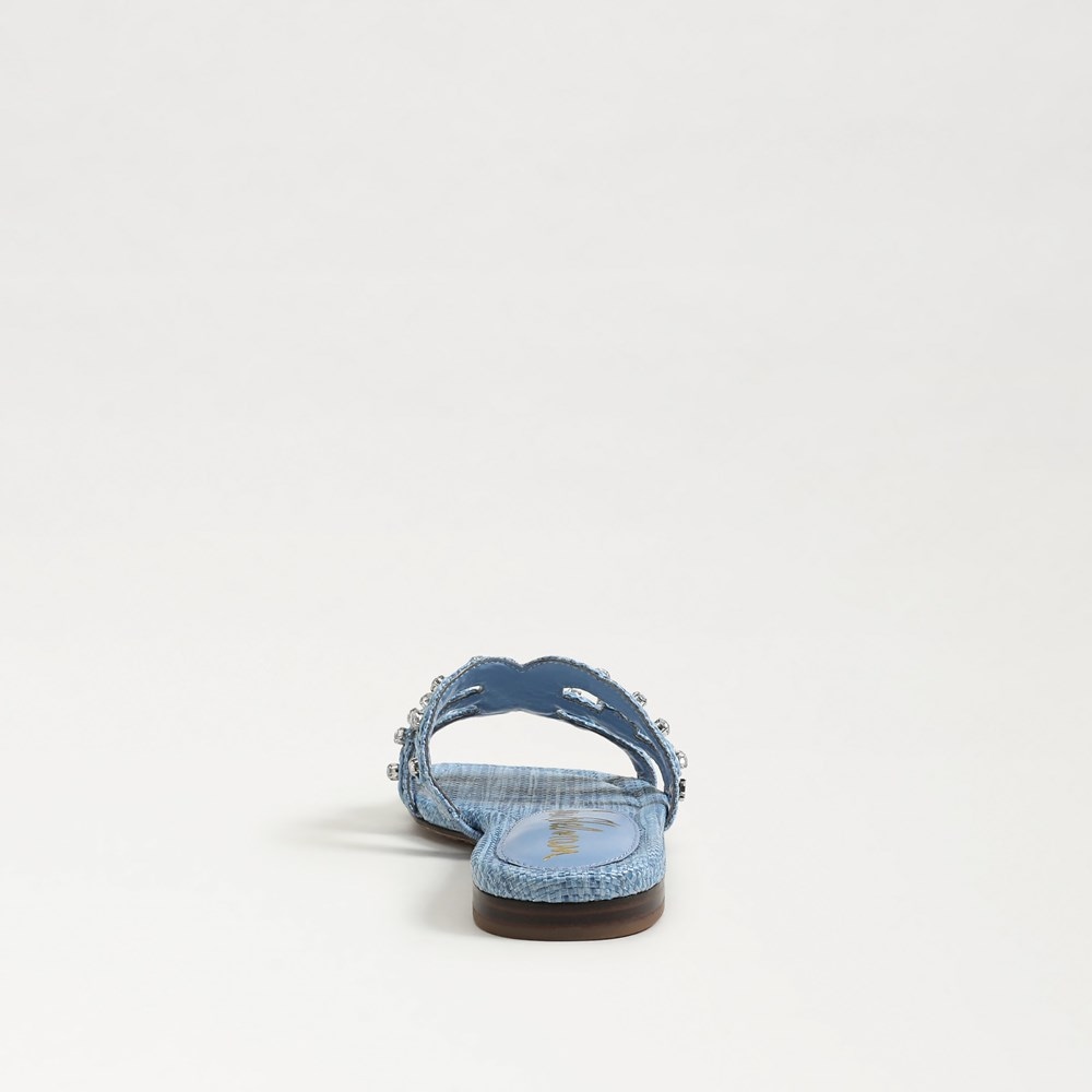 (取寄) サムエデルマン レディース ベイ ジュエル Sam Edelman women Bay Jewel Light Denim Blue Jewel Sam Edelman Bay Jewel Slide Sandal | Womens Sandals