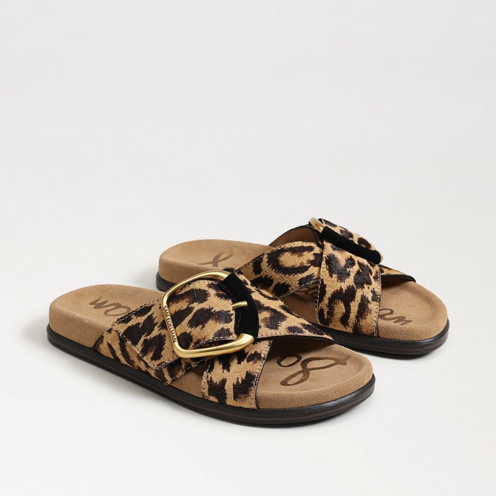 Sam Edelman Darla Buckle Slide Sandal in Tan Suede – The Vogue Boutique